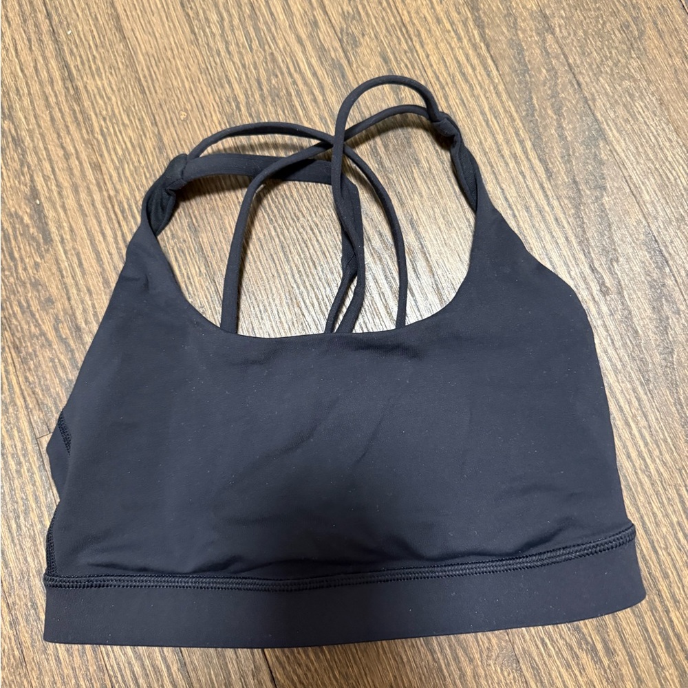 Lululemon Athletica Black Strappy Sports Bra